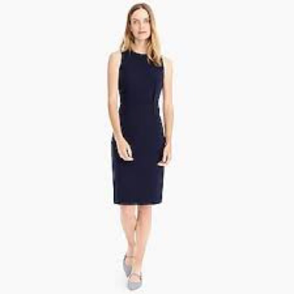 NWOT J. Crew Cotton Knee length Sheath Dress Sz 0